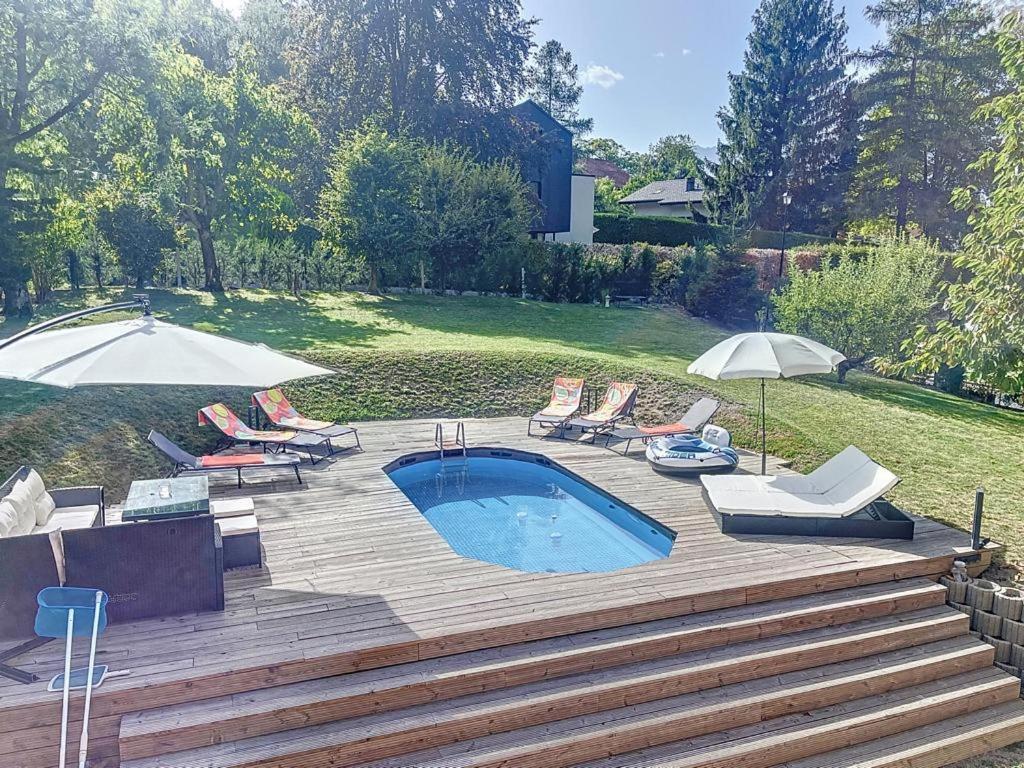 Appartement Moderne Avec Terrasse Et Piscine A Chatel Sur Bex Luaran gambar