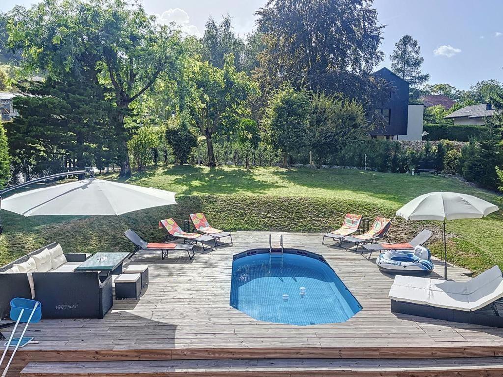 Appartement Moderne Avec Terrasse Et Piscine A Chatel Sur Bex Luaran gambar