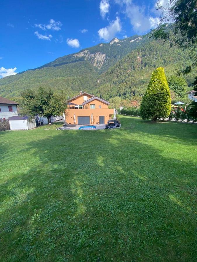 Appartement Moderne Avec Terrasse Et Piscine A Chatel Sur Bex Luaran gambar